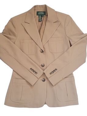 Lauren Ralph Lauren Women's Tan Blazer Jacket